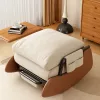 Foldable swing armchair with footrest