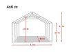 Party šator 4x6m-PROFESSIONAL DELUXE  550g/m2-posebno jaka čelična konstukcija