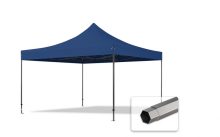   Professional összecsukható sátrak PREMIUM 350g/m2 ponyvával, acélszerkezettel, oldalfal nélkül - 4x4m kék