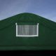Ponyvagarázs/ sátorgarázs / tároló 3,3x7,2m -PVC 550g/nm zöld színben viharvédelmi szettel betonhoz