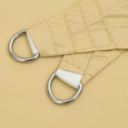  homokszínű 100% poliészter oxford szövet napvitorla 4x4x4 m