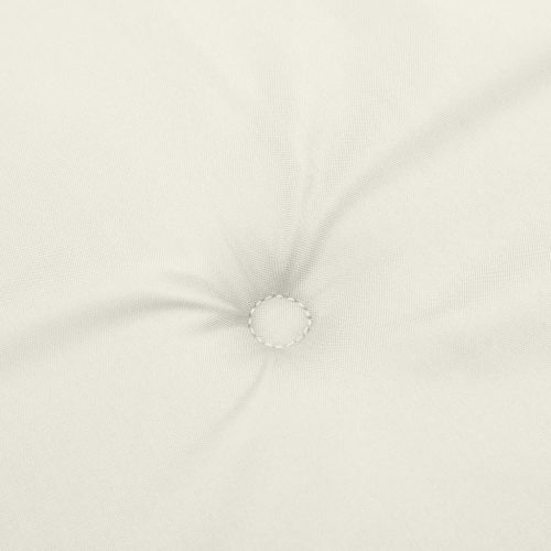  6 db krémszínű szövet magas háttámlájú székpárna 120x50x4 cm