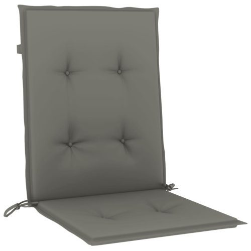  4 db melange sötétszürke szövet háttámlás székpárna 100x50x4 cm