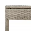  2 db világosszürke polyrattan napozóágy asztallal