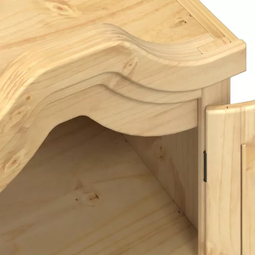  Corona tömör fenyőfa ruhásszekrény 55 x 52 x 170 cm