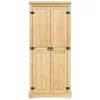  Corona tömör fenyőfa ruhásszekrény 76x50x170 cm