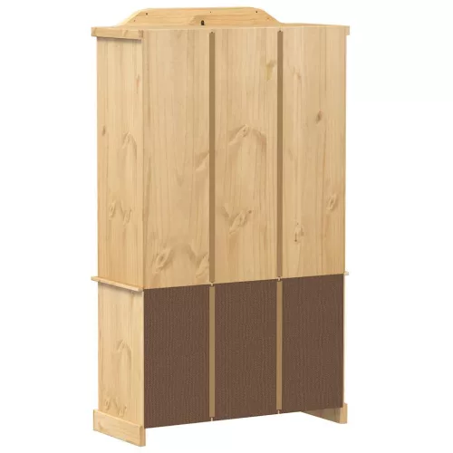  Corona tömör fenyőfa vitrinszekrény 103,5 x 42 x 180 cm
