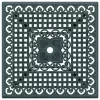  zöld öntött alumínium kerti asztal 80x80x75 cm
