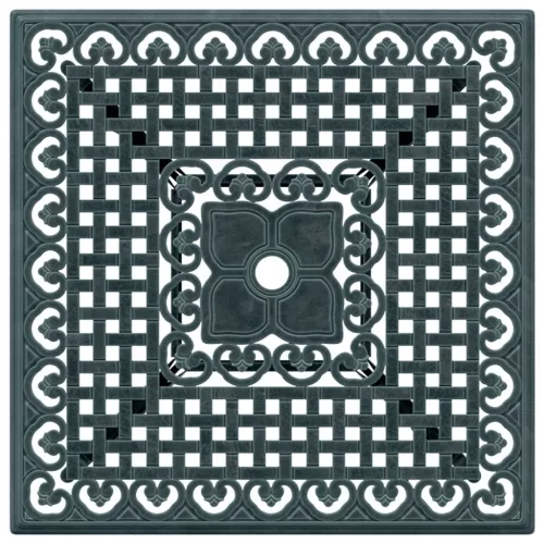  zöld öntött alumínium kerti asztal 80x80x75 cm