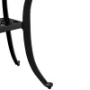  fekete öntött alumínium kerti asztal Ø48x53 cm