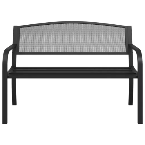  fekete acél kerti pad 119 cm