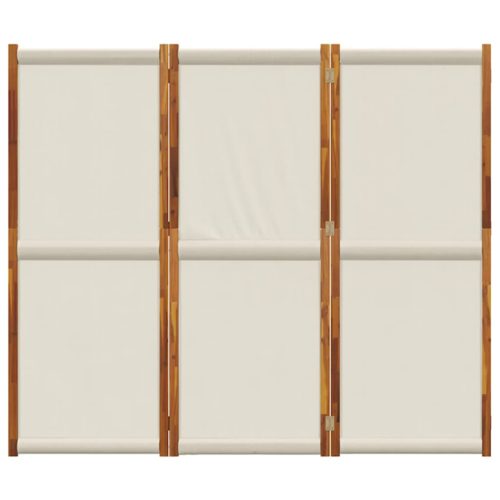  világosszürke 3 paneles térelválasztó 210 x 180 cm