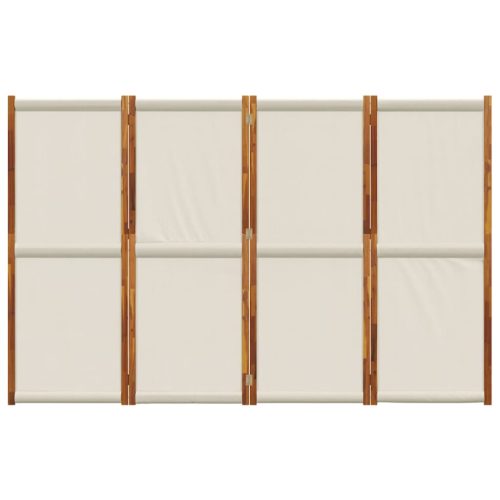  világosszürke 4 paneles térelválasztó 280 x 180 cm