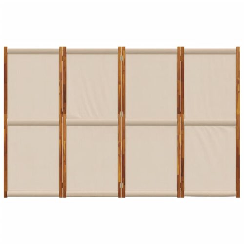  4 paneles tópszínű térelválasztó 280 x 180 cm