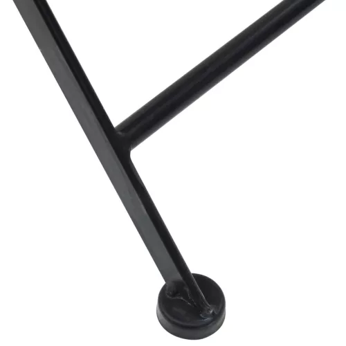  2 db összecsukható kék és fehér kerámia bisztrószék