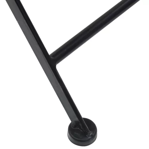  2 db összecsukható terrakotta és fehér kerámia bisztrószék