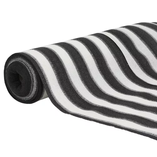  antracitszürke és fehér HDPE belátásgátló háló 1,2x25 m 75 g/m²