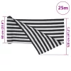  antracitszürke és fehér HDPE belátásgátló háló 1,2x25 m 75 g/m²