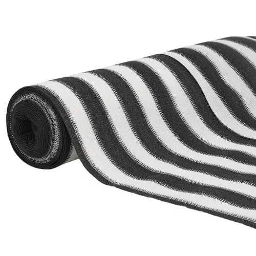  antracitszürke és fehér HDPE belátásgátló háló 1,5x10 m 75 g/m²