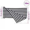  antracitszürke és fehér HDPE belátásgátló háló 1,5x10 m 75 g/m²