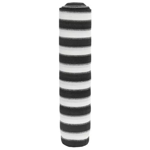  antracitszürke és fehér HDPE belátásgátló háló 1,5x10m 150 g/m²