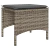  2 személyes szürke polyrattan kerti kanapé asztallal/székkel