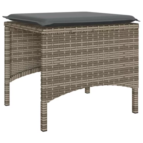 2 személyes szürke polyrattan kerti kanapé asztallal/székkel