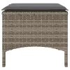 2 személyes szürke polyrattan kerti kanapé asztallal/székkel
