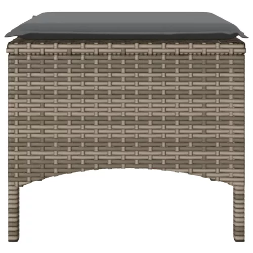  2 személyes szürke polyrattan kerti kanapé asztallal/székkel