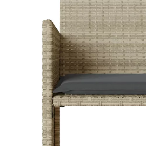  2 személyes szürke polyrattan kerti kanapé asztallal/székkel