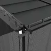  antracitszürke acél pavilon hálós oldalakkal 6 x 3 m
