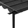  Fali Felszerelésű Pavilon Antracitszürke 3 x 3 m Acél
