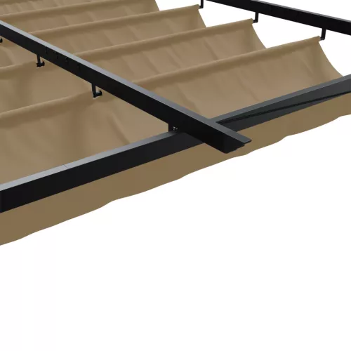  Fali Felszerelésű Pavilon Tópszínű 3 x 3 m Acél
