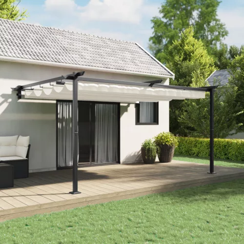  Fali Felszerelésű Pavilon Krém 3 x 4 m Acél