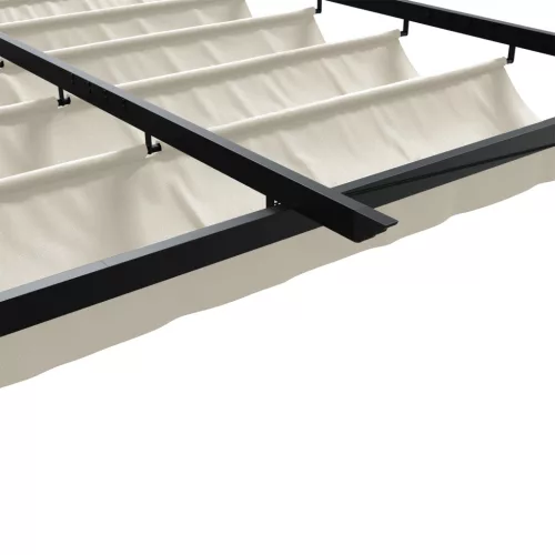  Fali Felszerelésű Pavilon Krém 3 x 4 m Acél