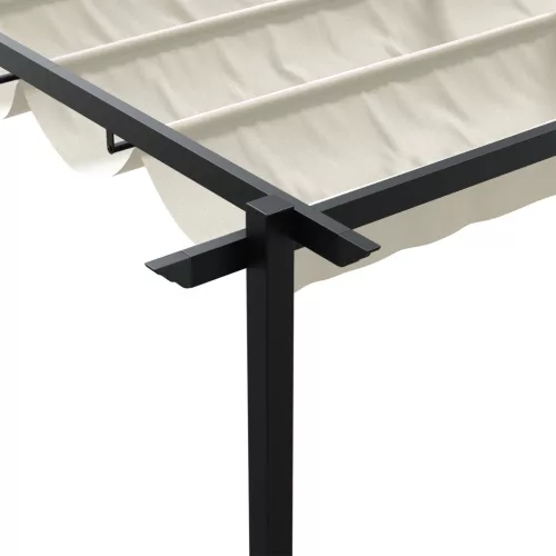 Fali Felszerelésű Pavilon Krém 3 x 4 m Acél