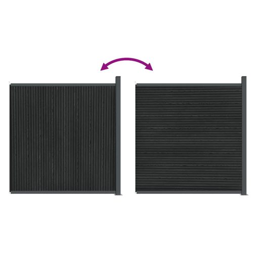  szürke WPC kerítéspanel 173 x 186 cm