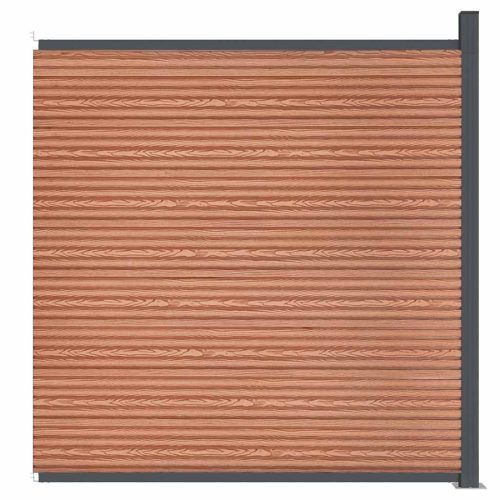  barna WPC kerítéspanel 173 x 186 cm