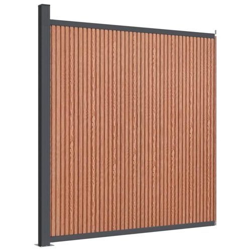  barna WPC kerítéspanel 173 x 186 cm