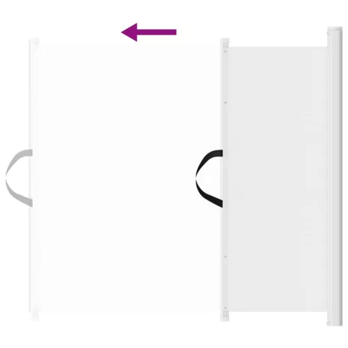  behúzható fehér kisállatkapu 82,5 x 125 cm