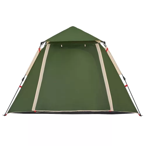  4 személyes zöld kupola alakú felugró kempingsátor