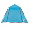  4 személyes kék kupola alakú felugró kempingsátor