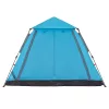  5 személyes kék kupola alakú felugró kempingsátor