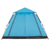  5 személyes kék kupola alakú felugró kempingsátor