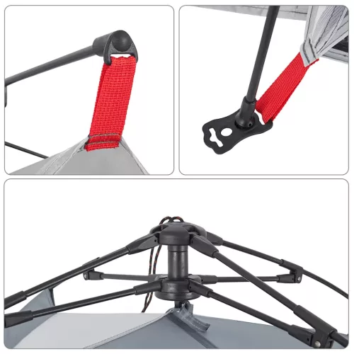  szürke vízálló felugró strandsátor