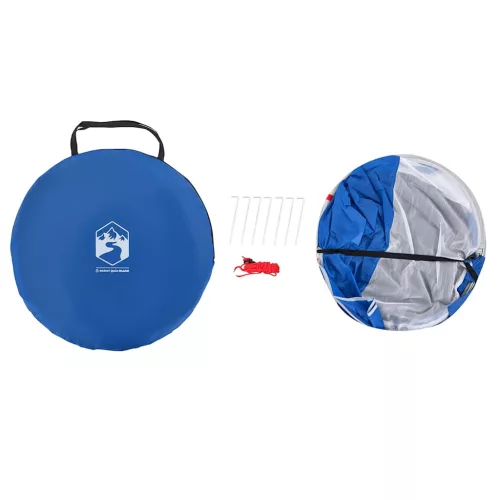  2 személyes azúrkék vízálló felugró strandsátor