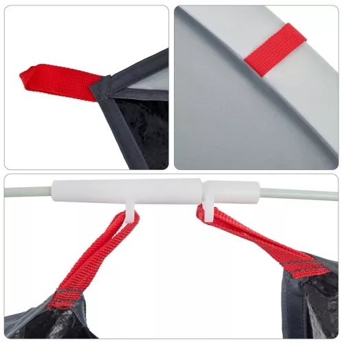  2 személyes szürke vízálló felugró strandsátor