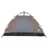 2 személyes szürke és narancs felugró kempingsátor