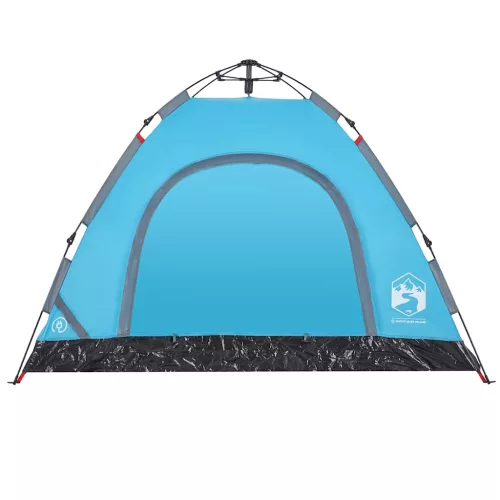  3 személyes kék felugró kempingsátor