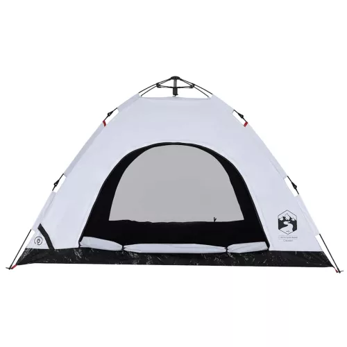  4 személyes fehér sötétítőszövet felugró kempingsátor